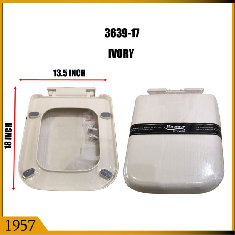 SEAT COVER S/D SQ IVORY RMR (1957)